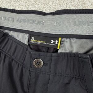 Under Armour Golf Shorts Mens 36 Black Loose Fit Performance Athletic Athletic